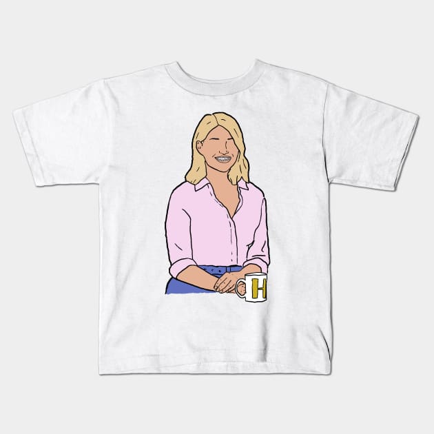 Holly Willoughby Kids T-Shirt by CaptainHuck41